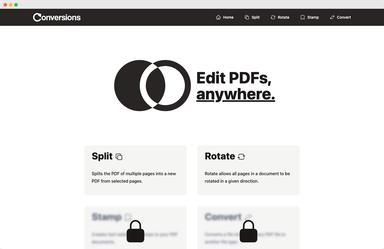 Conversions PDF Editor